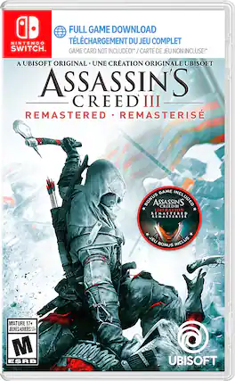 Front. Ubisoft - Assassin's Creed 3 Remastered (Code in Box). - M (Mature 17+)