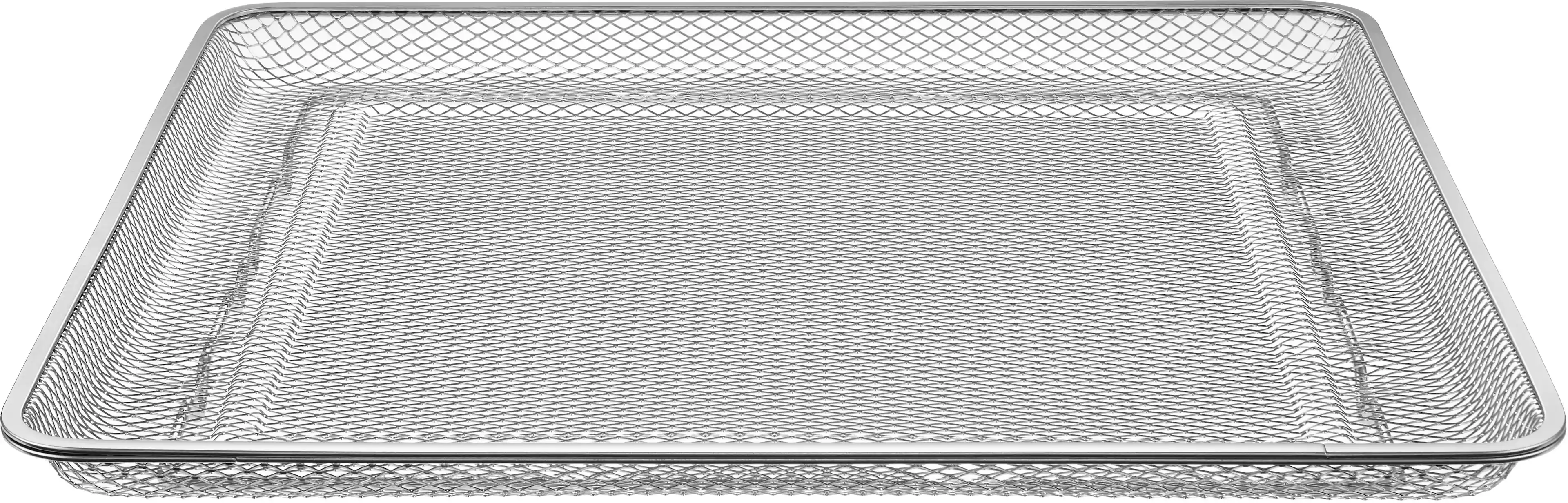 Front. LG - Air Fry Tray - Silver.