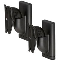 Sanus - Universal Wireless Speaker Wall Mount for Speakers up to 10 lbs. (Pair) - Black - Front_Zoom