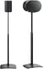 Front. SANUS Elite - Height Adjustable Speaker Stands for Sonos Era 100 and Sonos Era 300 Speakers - Sold in Pairs - Black.