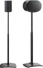 Front. SANUS Elite - Height Adjustable Speaker Stands for Sonos Era 100 and Sonos Era 300 Speakers - Sold in Pairs - Black.