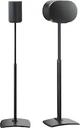 SANUS Elite - Height Adjustable Speaker Stands for Sonos Era 100 and Sonos Era 300 Speakers - Sold in Pairs - Black - Front_Zoom