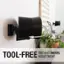Tilt and Swivel Tool-Free Adjustment