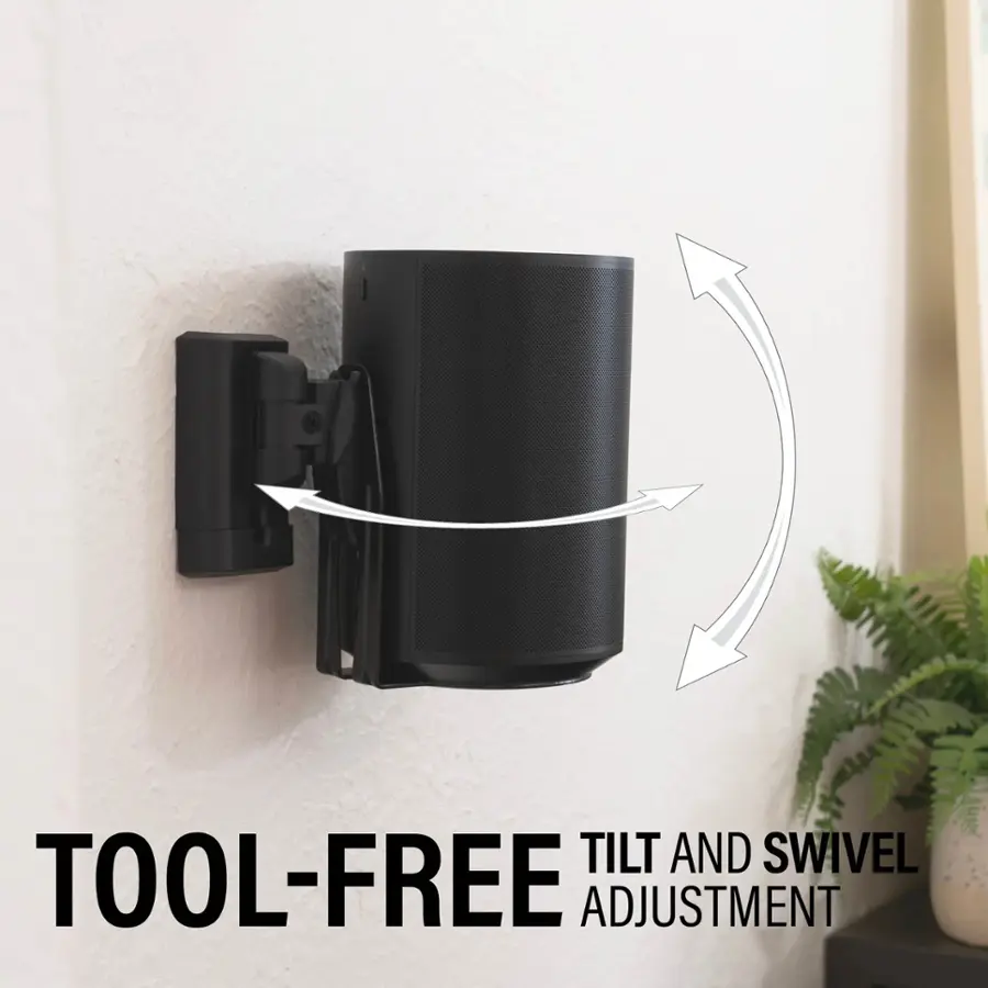 Tilt and Swivel Tool-Free Adjustment