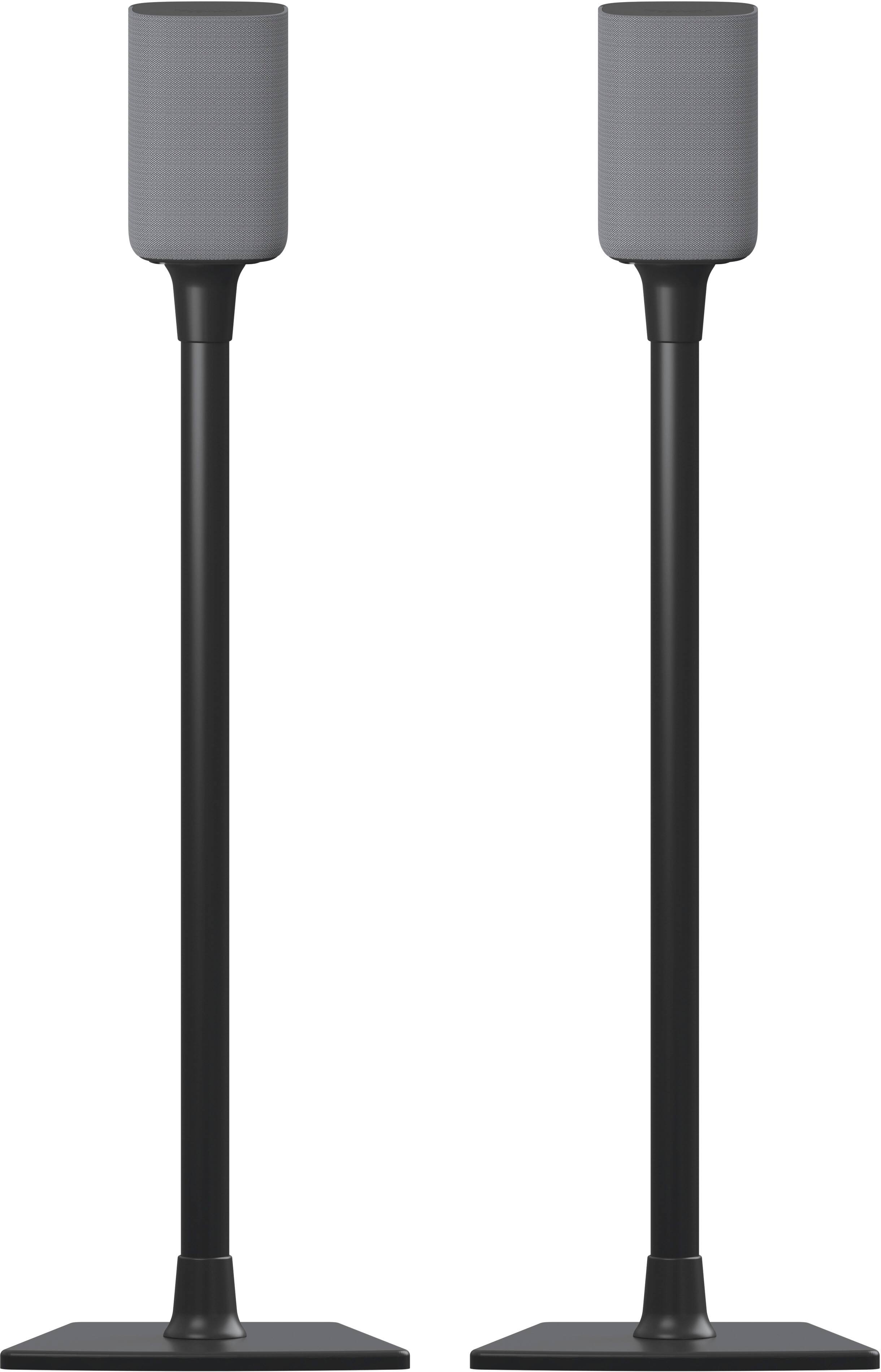 Angle. Sanus - Universal Speaker Stands for Speakers up to 10 lbs  - Built in Cable Management - Sold in Pairs - Black.
