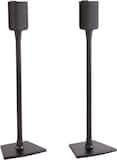 Sanus - Universal Speaker Stands for Speakers up to 10 lbs - Built in Cable Management - Sold in Pairs - Black
