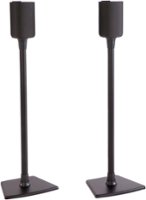 Sanus - Universal Speaker Stands for Speakers up to 10 lbs  - Built in Cable Management - Sold in Pairs - Black - Front_Zoom