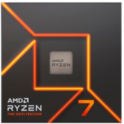 AMD - Ryzen 7 7700 8-core - 16-Thread 3.8 GHz (5.3 GHz Max Boost) Socket AM5 Unlocked Desktop Processor - Silver - Front_Zoom