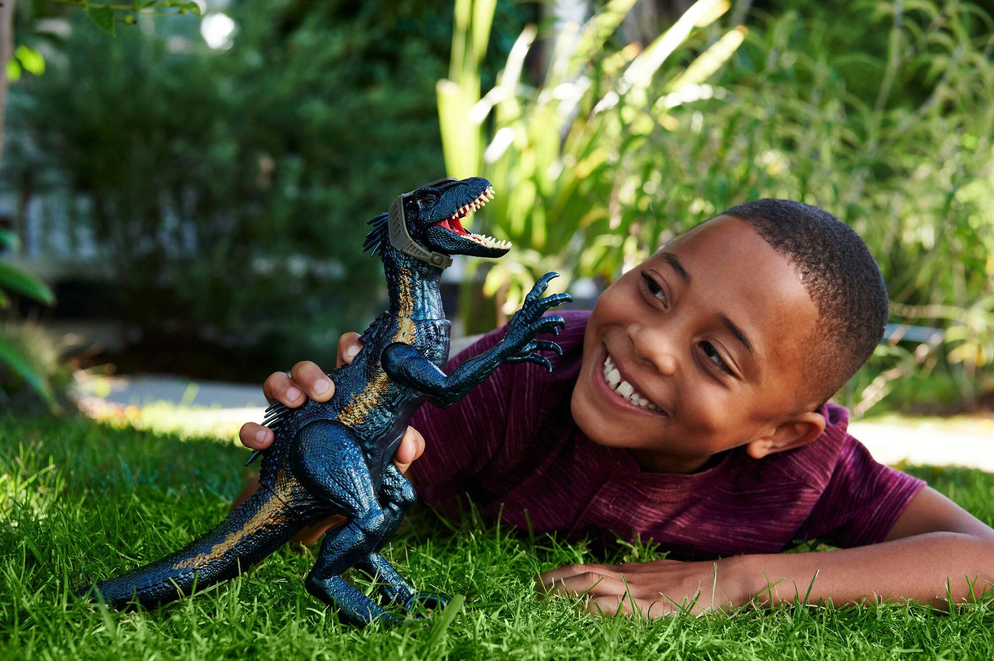 Alt View 12. Jurassic World - Track 'N Attack Indoraptor Action Figure - Black.