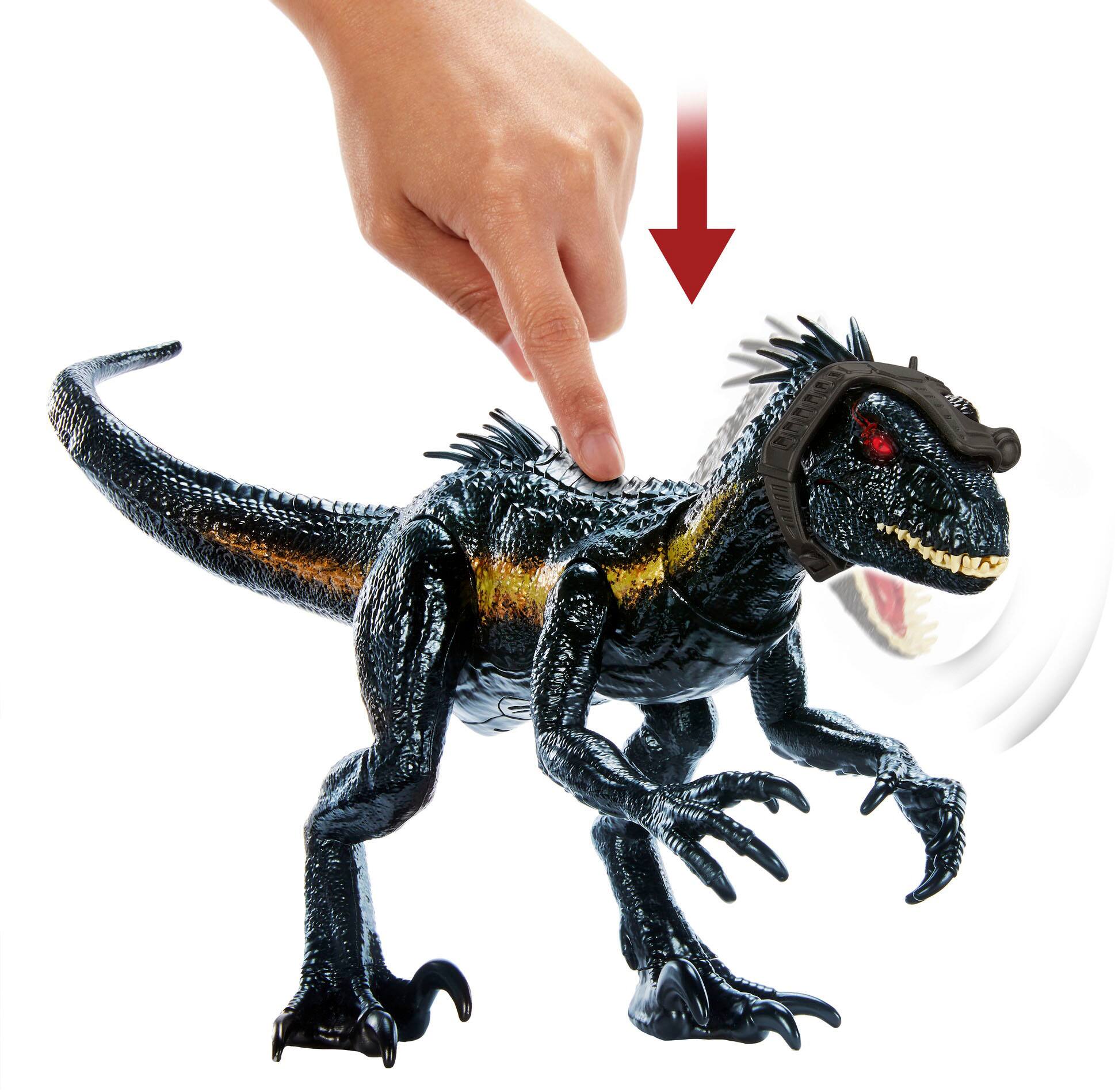 Alt View 15. Jurassic World - Track 'N Attack Indoraptor Action Figure - Black.