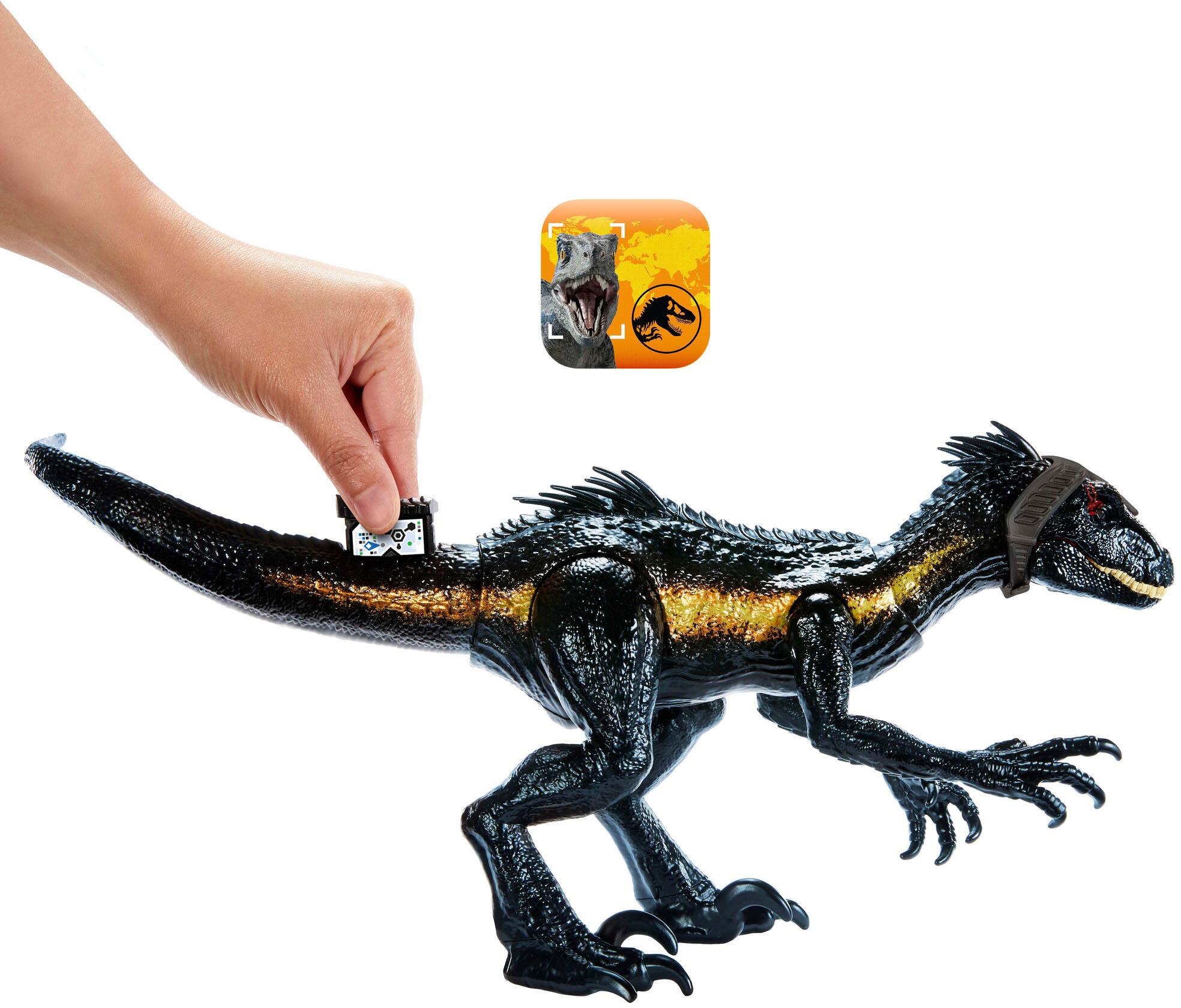 Alt View 16. Jurassic World - Track 'N Attack Indoraptor Action Figure - Black.