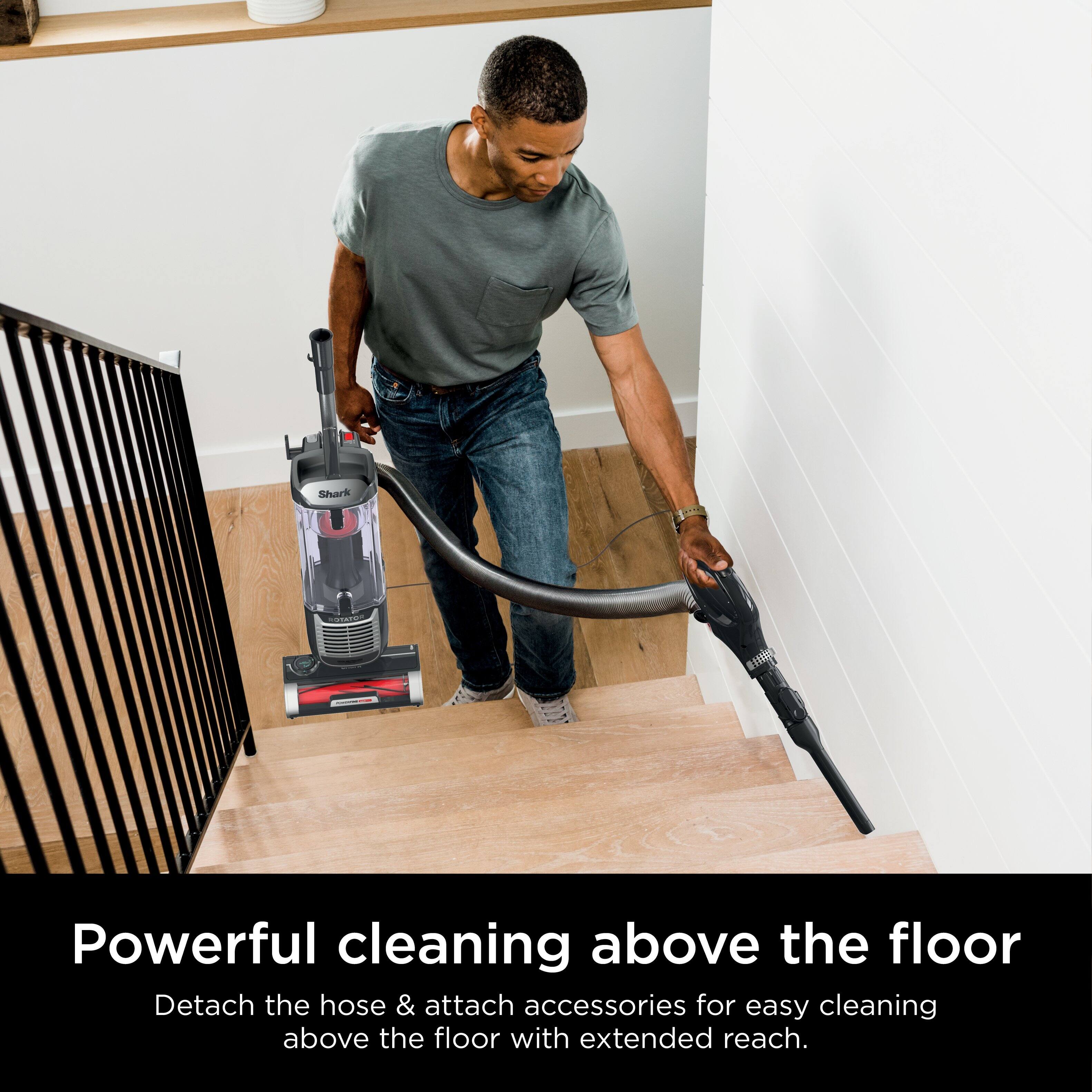 Shark IRIS Powerful cleaning above the floor. Detach the hose & attach accessories for easy cleaning above the floor with extended reach.