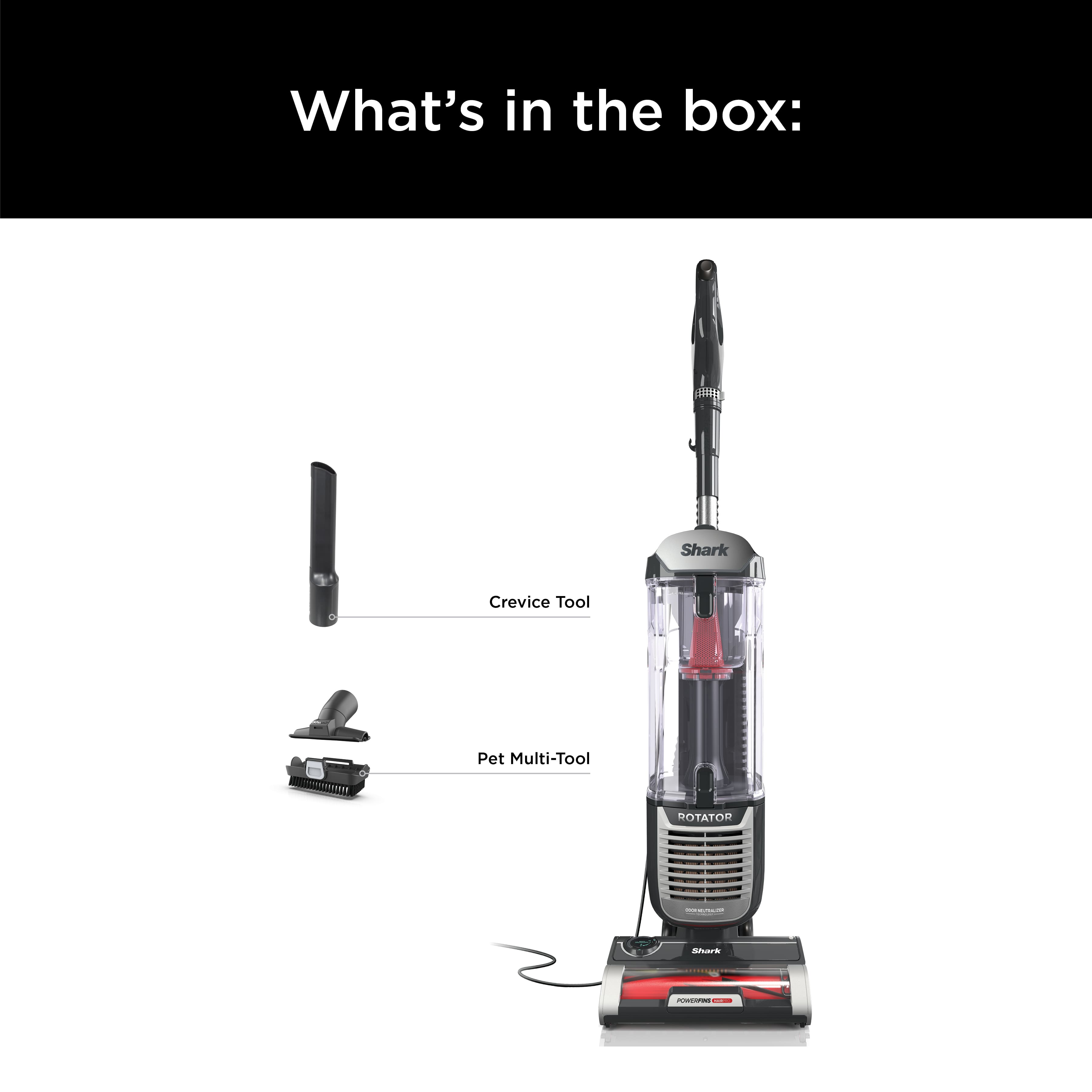 What's in the box: Shark Crevice Tool Pet Multi-Tool ROTATOR
