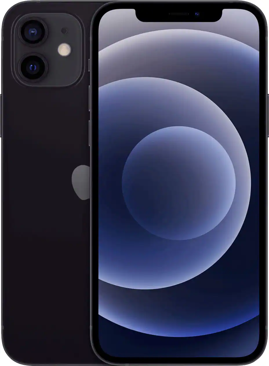 Zoom in on Front. Apple - Pre-Owned iPhone 12 5G 64GB (Unlocked) - Black.