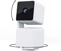 Front. Wyze - Cam Pan v3 Indoor/Outdoor Wifi, 1080p, Pan/Tilt/Zoom Security Camera - WHITE.