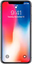 Apple - Pre-Owned iPhone X 64GB (Unlocked) - Space Gray - Front_Zoom
