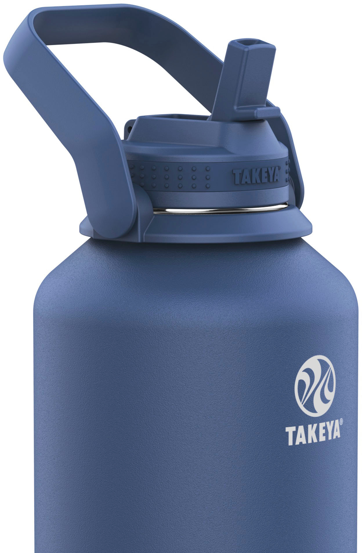 Left View: Takeya - Traveler 17oz FlipLock Bottle - Onyx