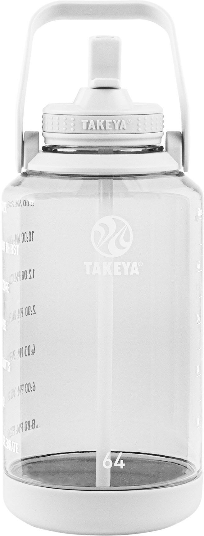 Alt View 11. Takeya - Tritan 64oz Straw Motivational - Cloud White.