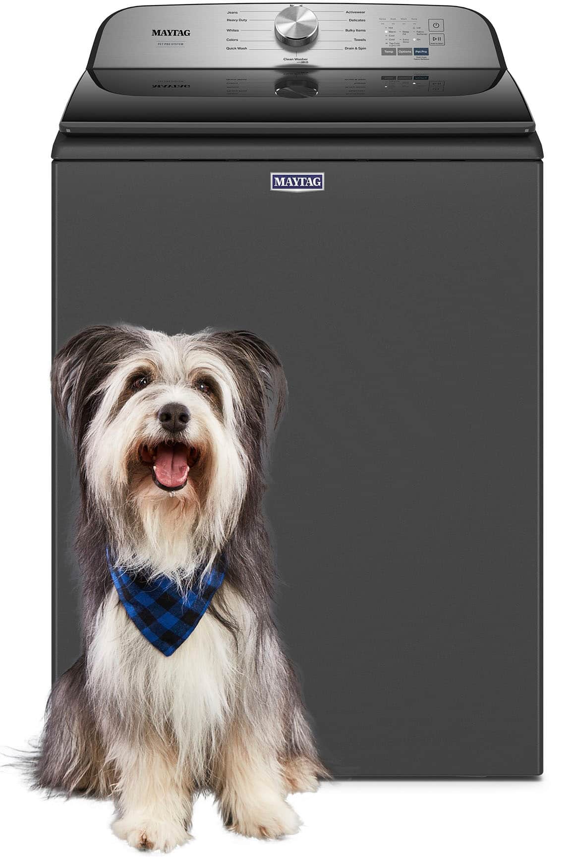 Alt View 17. Maytag - 4.7 Cu. Ft. High Efficiency Top Load Washer with Pet Pro System - Volcano Black.