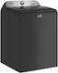 Angle. Maytag - 4.7 Cu. Ft. High Efficiency Top Load Washer with Pet Pro System - Volcano Black.
