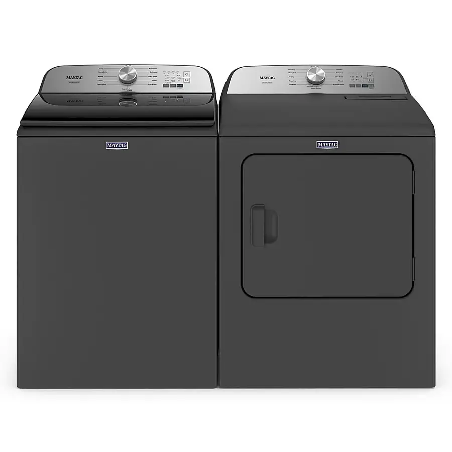 Alt View 21. Maytag - 4.7 Cu. Ft. High Efficiency Top Load Washer with Pet Pro System - Volcano Black.