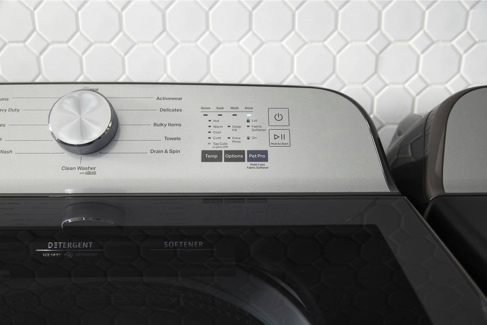 Alt View 11. Maytag - 7.0 Cu. Ft. Gas Dryer with Steam and Pet Pro System - Volcano Black.