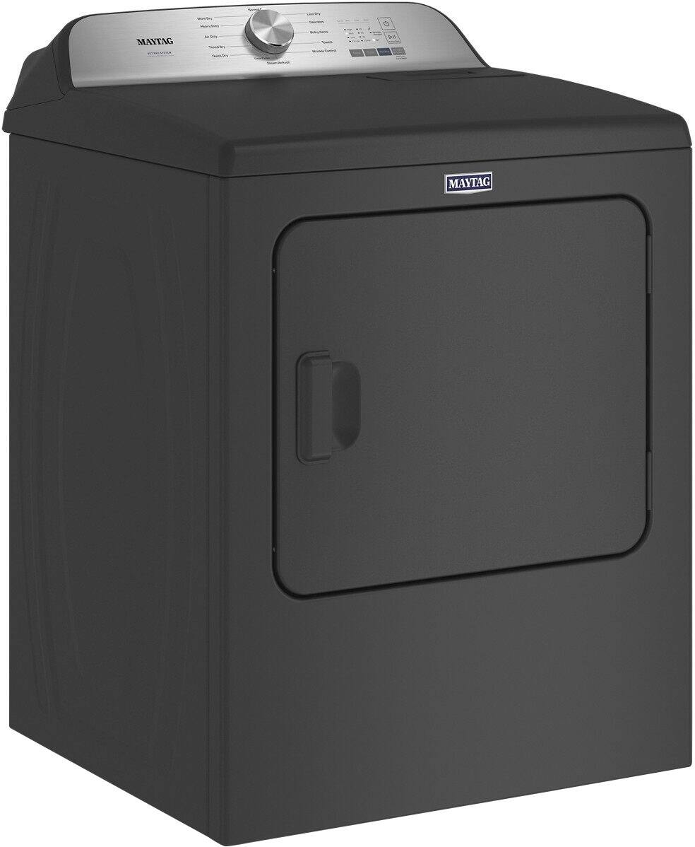 Alt View 15. Maytag - 7.0 Cu. Ft. Gas Dryer with Steam and Pet Pro System - Volcano Black.