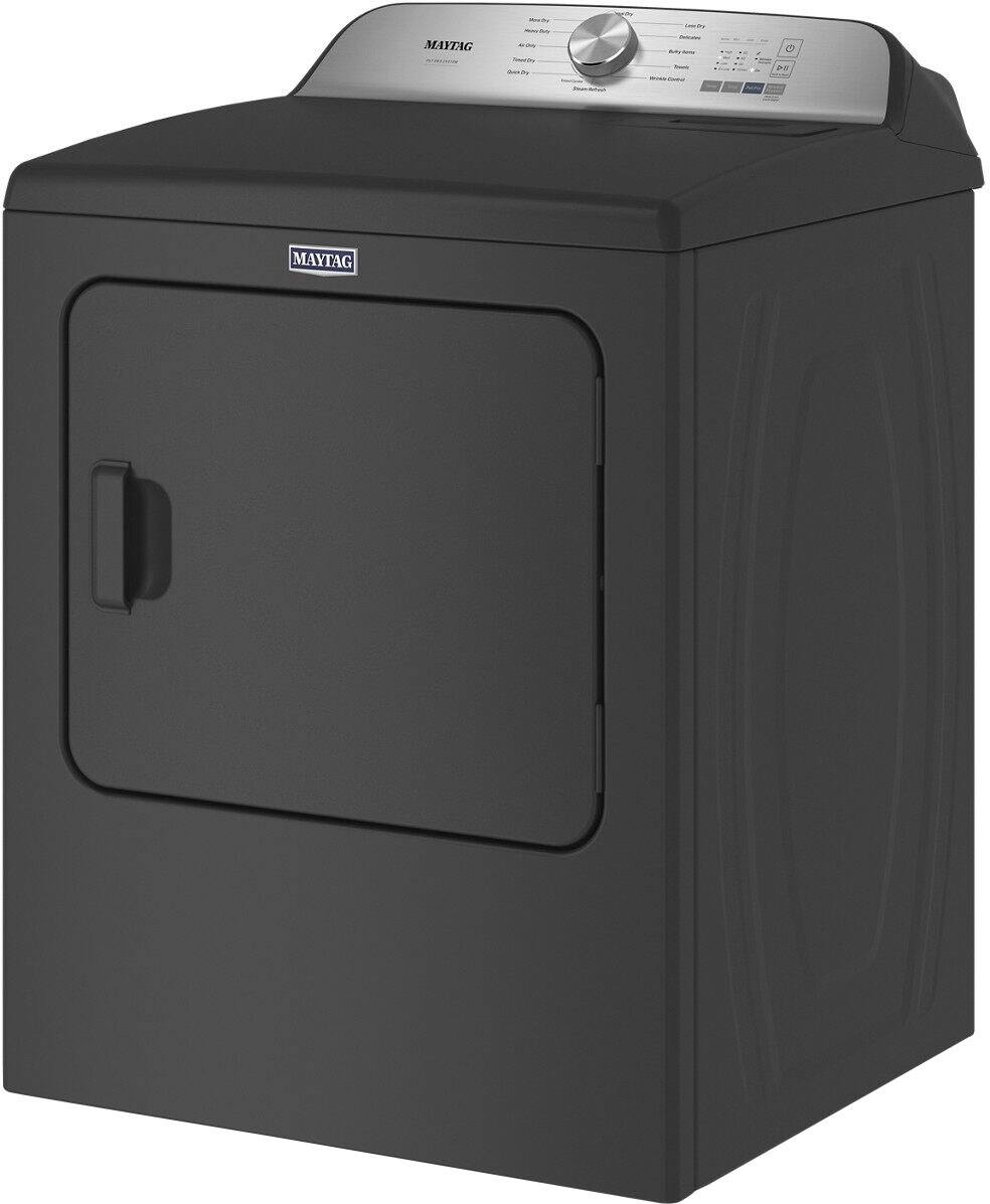 Alt View 16. Maytag - 7.0 Cu. Ft. Gas Dryer with Steam and Pet Pro System - Volcano Black.