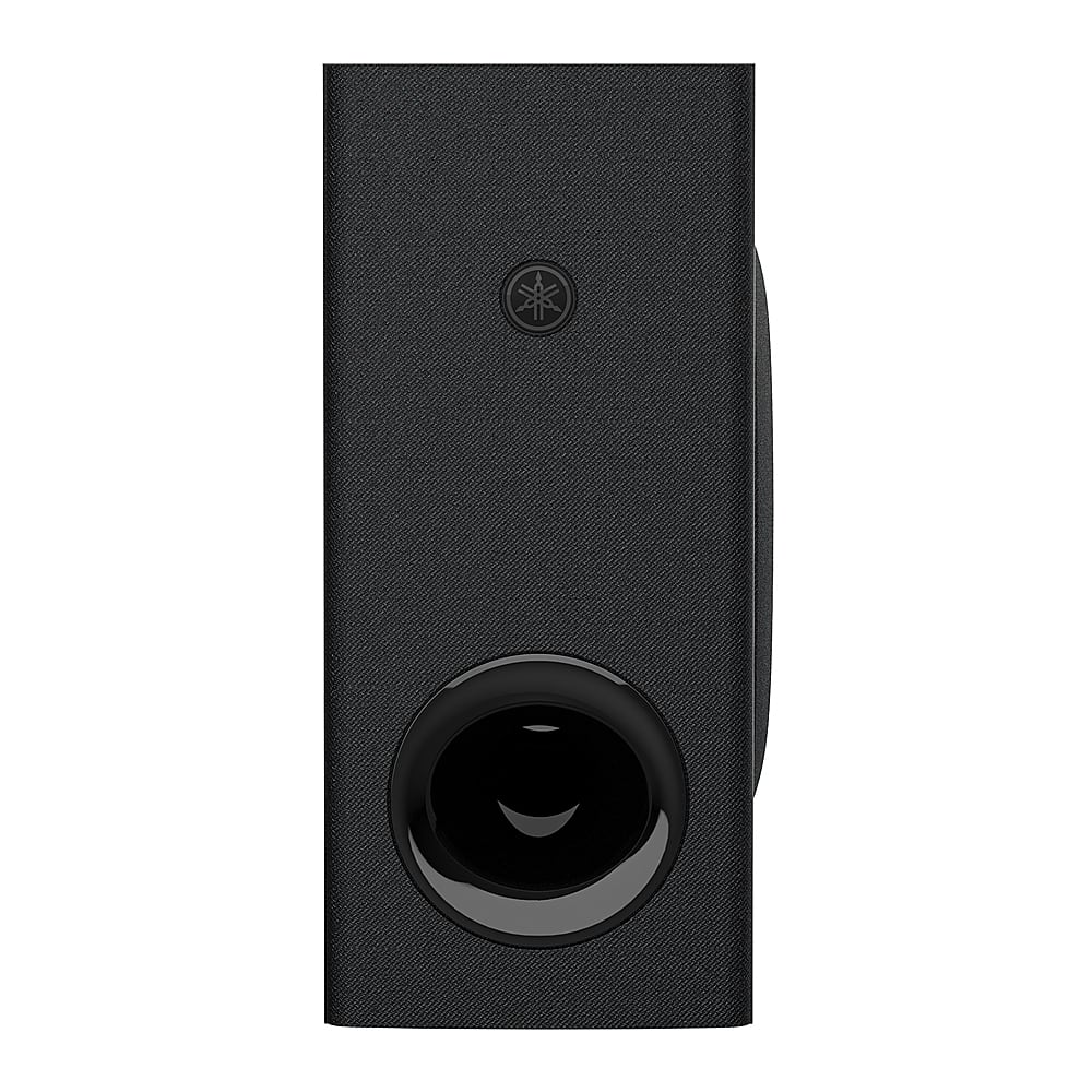 Angle. Yamaha - 2.1-Channel Indoor Compact Bluetooth Sound Bar with Wireless Subwoofer - Black.