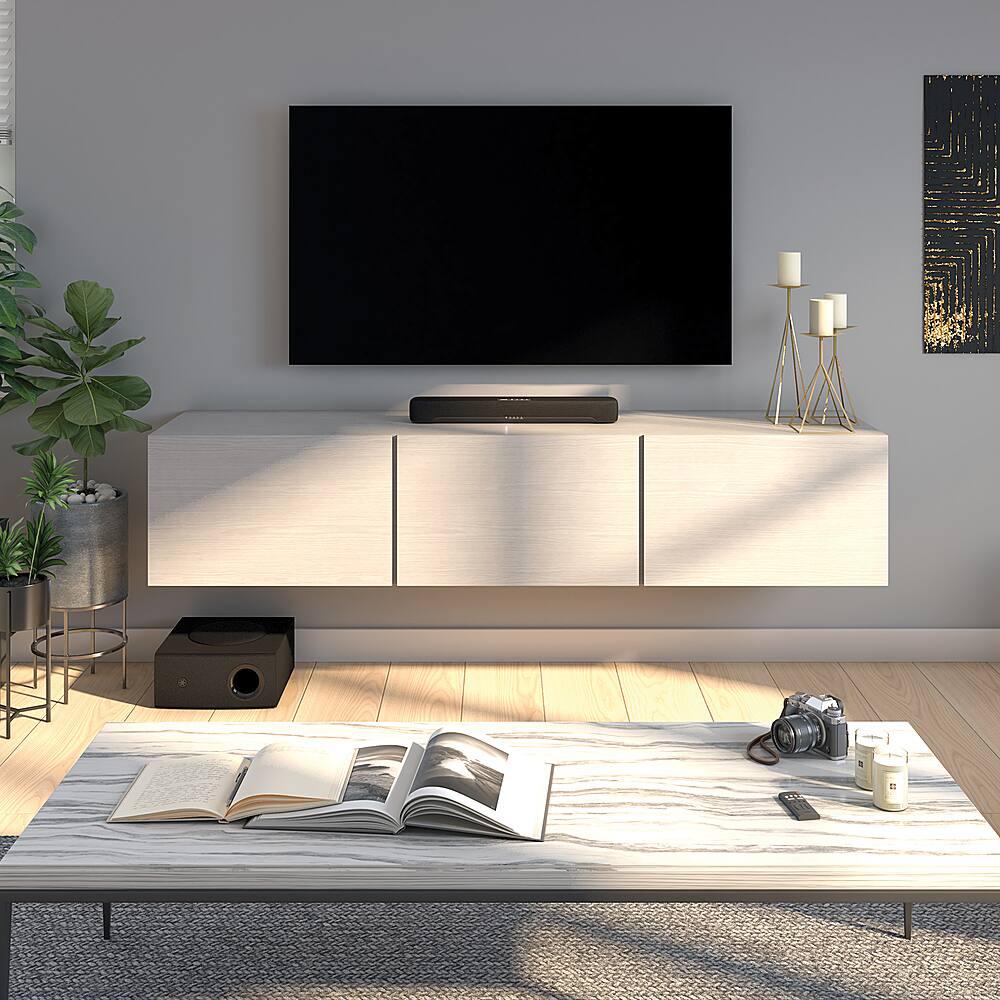 Alt View 12. Yamaha - 2.1-Channel Indoor Compact Bluetooth Sound Bar with Wireless Subwoofer - Black.