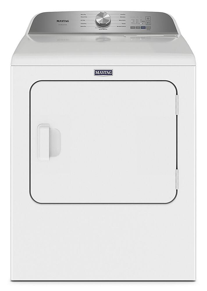 Maytag - 7.0 Cu. Ft. Gas Dryer with Steam and Pet Pro System - White