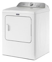 Maytag - 7.0 Cu. Ft. Gas Dryer with Steam and Pet Pro System - White - Front_Zoom