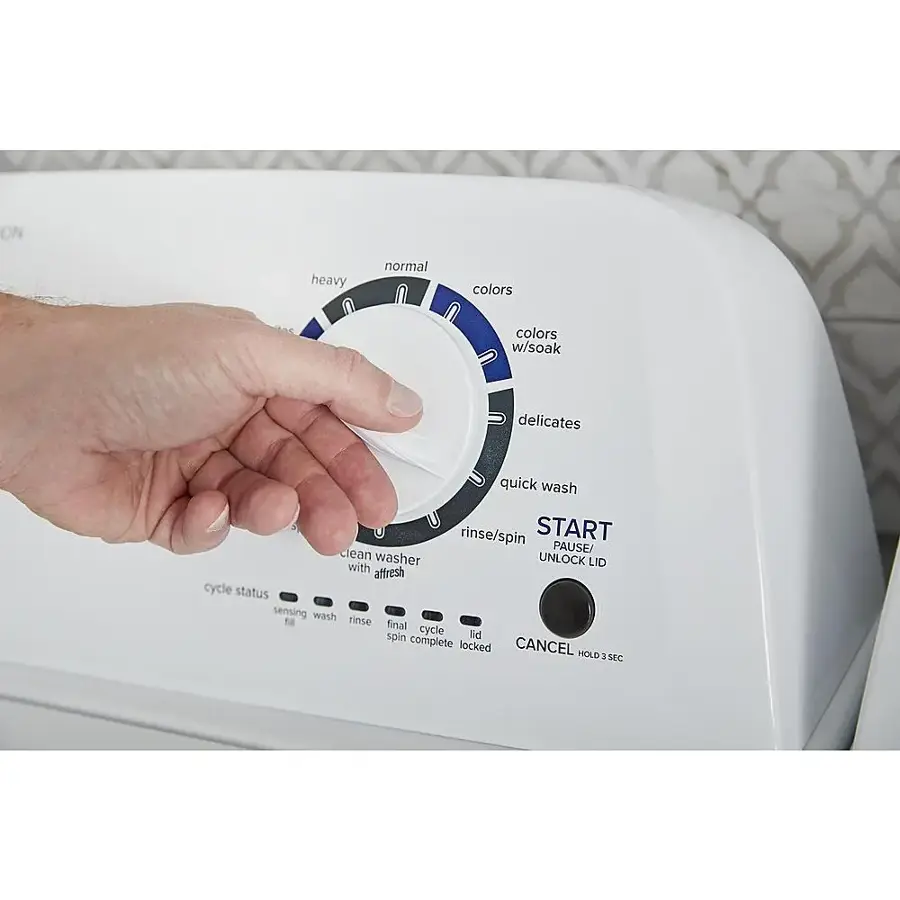 Alt View 17. Amana - 3.8 Cu. Ft. High Efficiency Top Load Washer with with High-Efficiency Agitator - White.