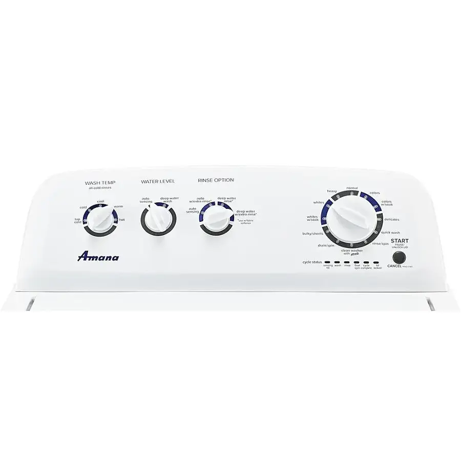 Alt View 11. Amana - 3.8 Cu. Ft. High Efficiency Top Load Washer with with High-Efficiency Agitator - White.