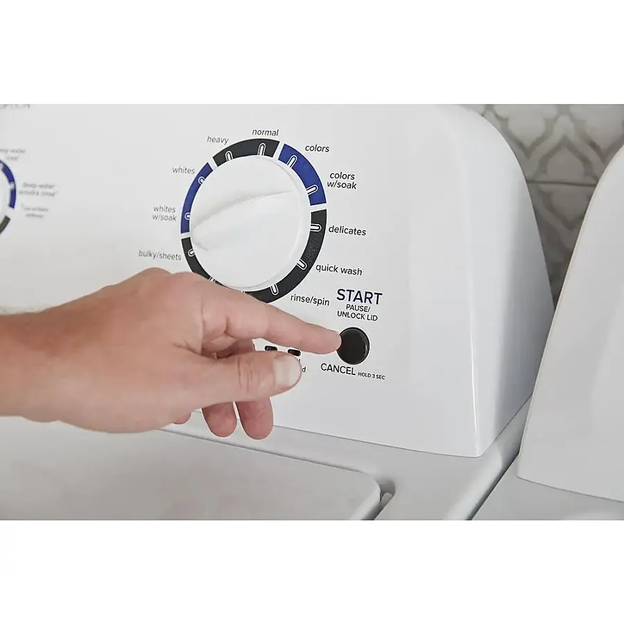 Alt View 14. Amana - 3.8 Cu. Ft. High Efficiency Top Load Washer with with High-Efficiency Agitator - White.