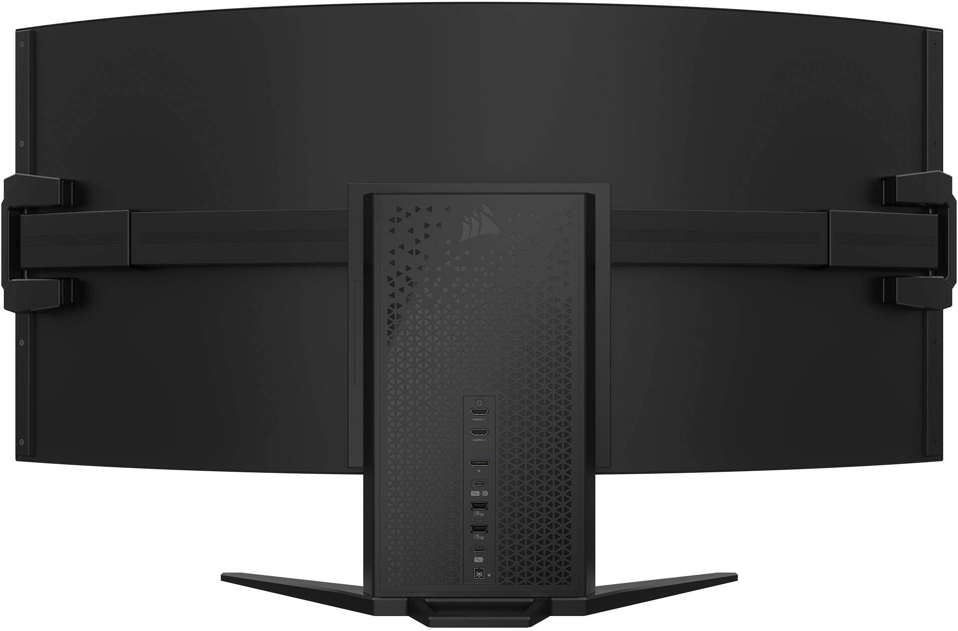 Alt View 12. CORSAIR - Xeneon Flex 45” OLED Bendable QHD 240Hz 0.03ms FreeSync and G-SYNC Compatible Monitor with HDR10 (HDMI, DisplayPort) - Black.