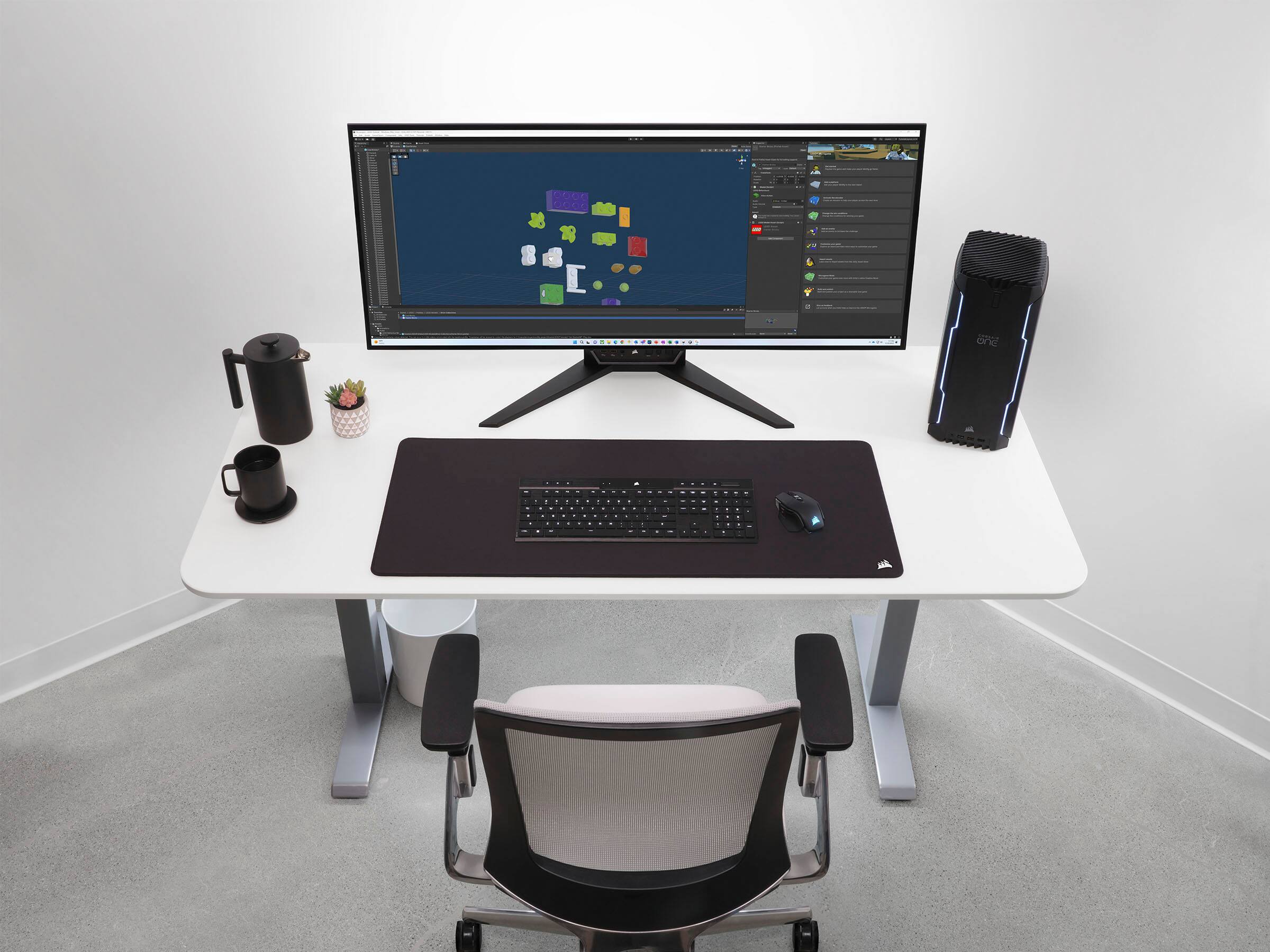 Alt View 26. CORSAIR - Xeneon Flex 45” OLED Bendable QHD 240Hz 0.03ms FreeSync and G-SYNC Compatible Monitor with HDR10 (HDMI, DisplayPort) - Black.