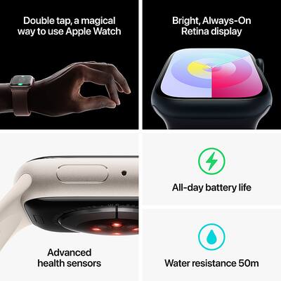 Apple Watch Series 9 (GPS + Cellular) 41mm Midnight Aluminum Case Apple Watch Series 9 (GPS + Cellular) 41mm Midnight Aluminum Case
