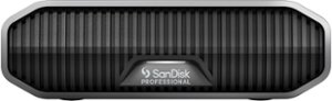 SanDisk Professional - G-DRIVE 22TB External USB-C 3.2 Gen2 Hard Drive - Black - Front_Zoom