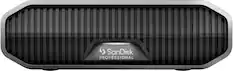 Front. SanDisk Professional - G-DRIVE 22TB External USB-C 3.2 Gen2 Hard Drive - Black.