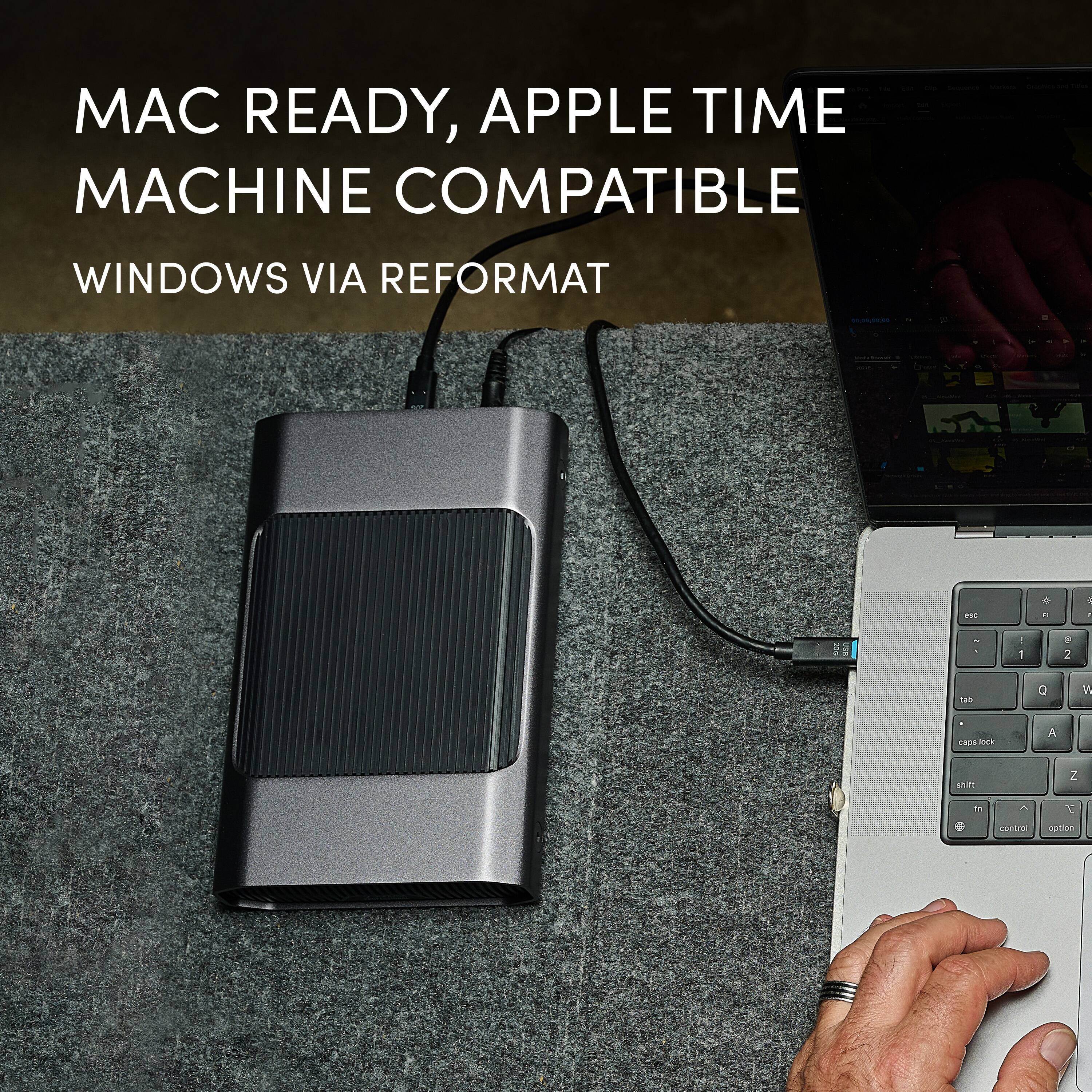 MAC READY, APPLE TIME MACHINE COMPATIBLE WINDOWS VIA REFORMAT