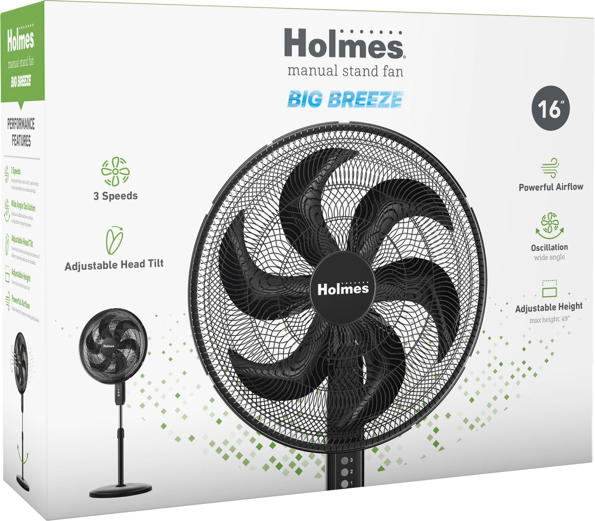 Best Buy: Black+Decker 16 Stand Fan White BFSR16W