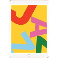 Pre-Owned - Apple 10.2-Inch iPad (7th Generation) (2019) Wi-Fi + Cellular - 128GB - Gold - Gold - Front_Zoom