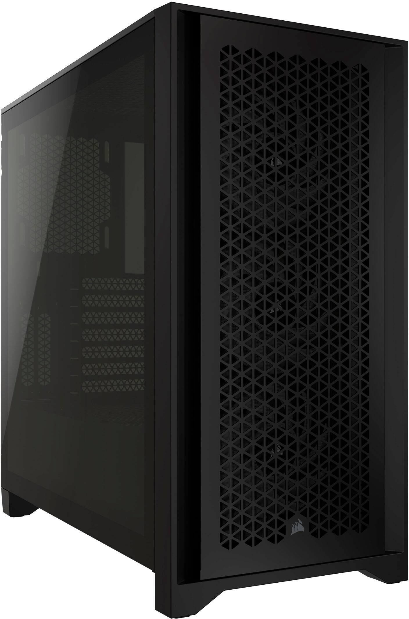Alt View 15. CORSAIR - iCUE 4000D RGB AIRFLOW ATX Mid-Tower PC Case - Black.