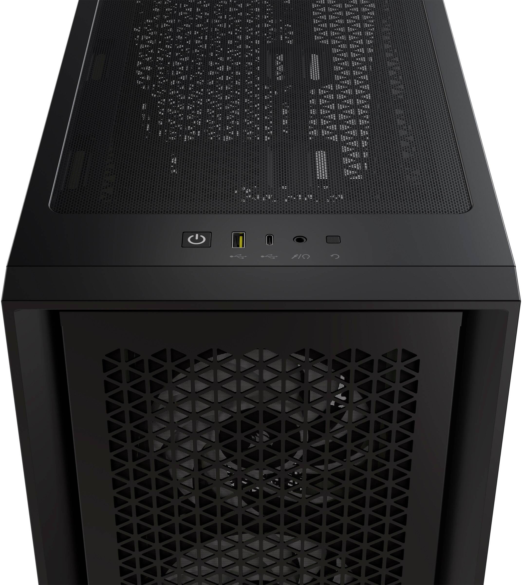 Alt View 19. CORSAIR - iCUE 4000D RGB AIRFLOW ATX Mid-Tower PC Case - Black.
