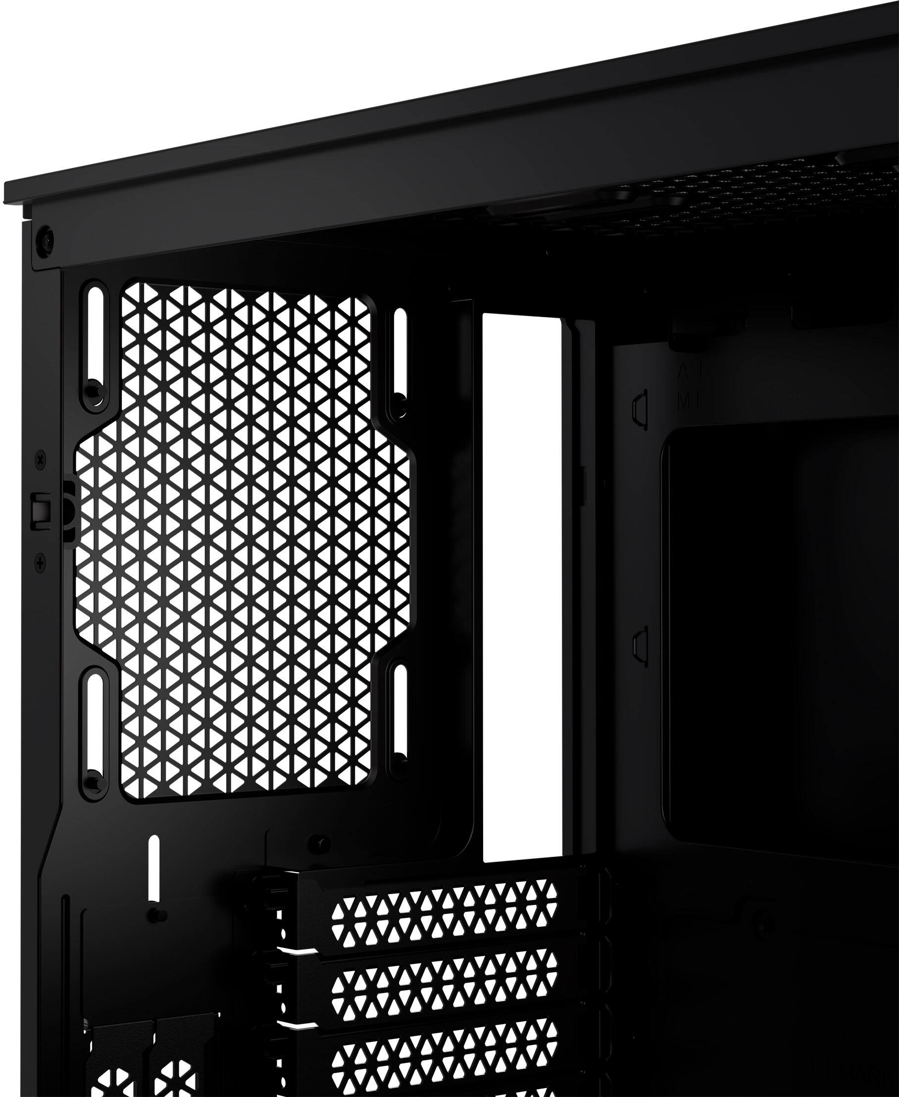 Alt View 21. CORSAIR - iCUE 4000D RGB AIRFLOW ATX Mid-Tower PC Case - Black.