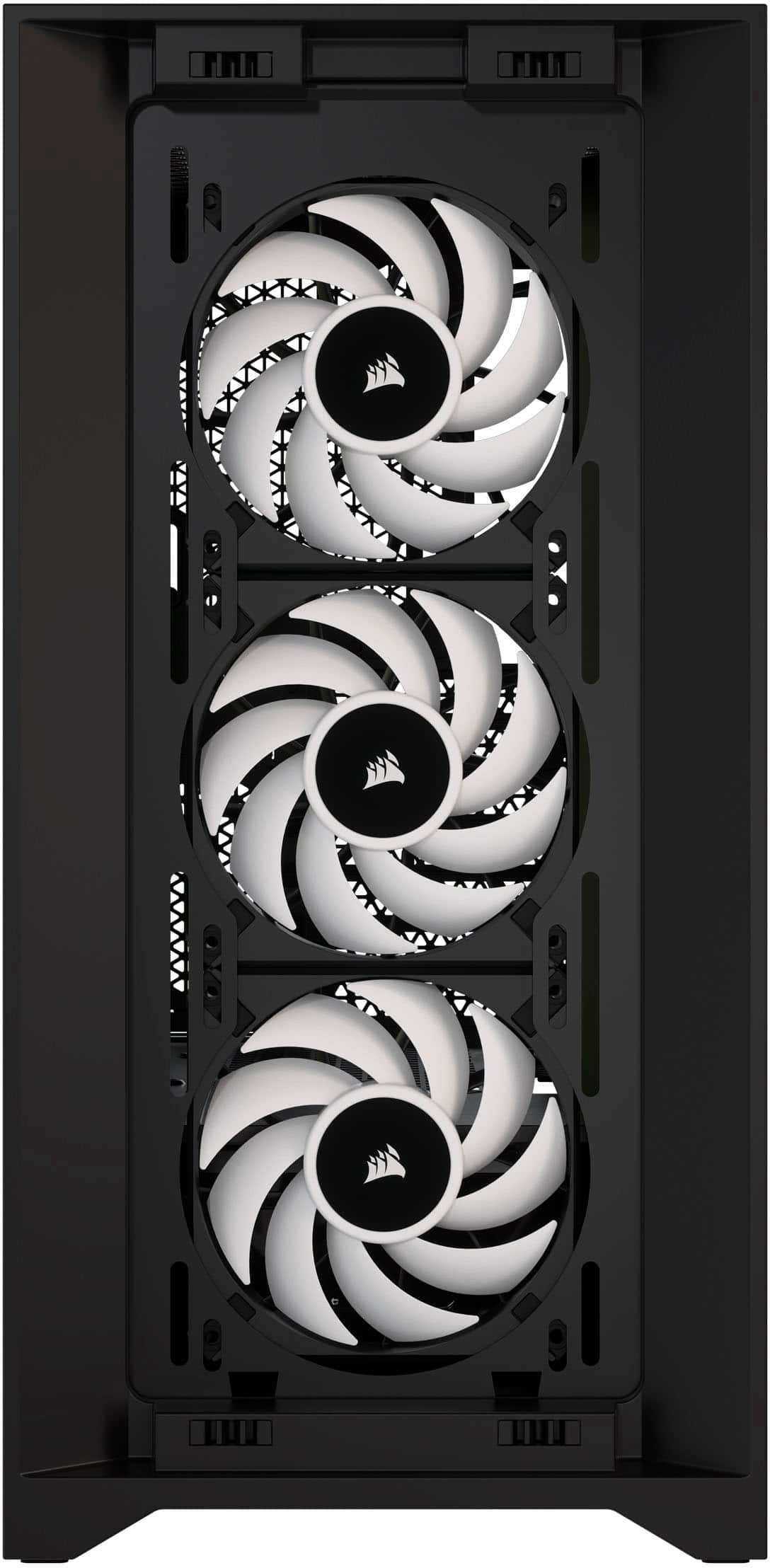 Alt View 23. CORSAIR - iCUE 4000D RGB AIRFLOW ATX Mid-Tower PC Case - Black.