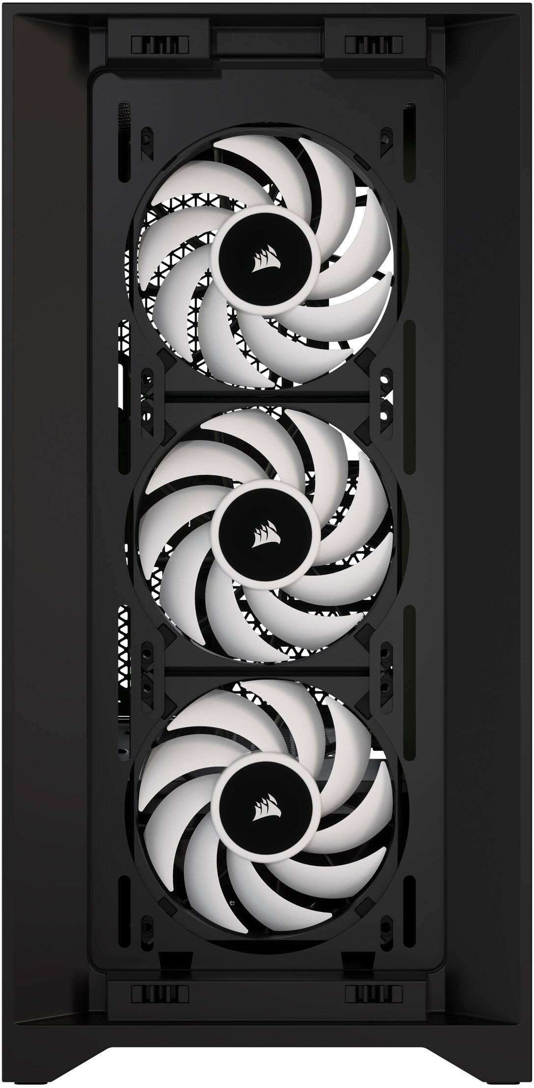 Alt View 23. CORSAIR - iCUE 4000D RGB AIRFLOW ATX Mid-Tower PC Case - Black.