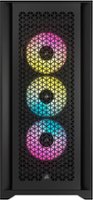 CORSAIR - iCUE 5000D RGB AIRFLOW AXT Mid-Tower Case - Black - Front_Zoom