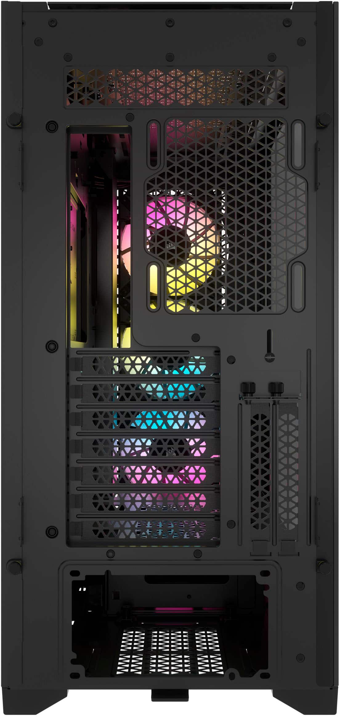Alt View 14. CORSAIR - iCUE 5000D RGB AIRFLOW ATX Mid-Tower PC Case - Black.